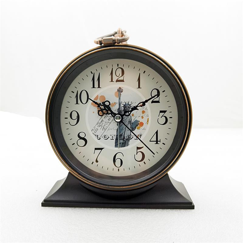 Retro stiliaus metalinis žadintuvas Kūrybiški mokiniai Vaikų gimtadienio dovanos Miegamojo papuošalai Rašomasis žadintuvas