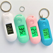 Kluss gaismas ABS digitālais elektroniskais pulkstenis studentu eksāmenu bibliotēkas kabatas pulkstenis zaļā fona apgaismojuma LCD displejs mini pārnēsājams