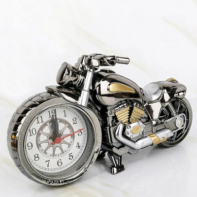 Radošs motocikla modeļa modinātājs Retro 3D motocikla modinātājs Home Living Rome Study Dekoratīvie digitālie pulksteņi