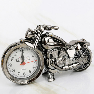 Radošs motocikla modeļa modinātājs Retro 3D motocikla modinātājs Home Living Rome Study Dekoratīvie digitālie pulksteņi
