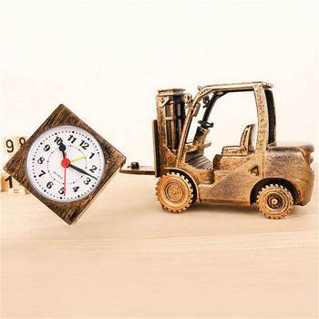 1Pc Retro Forklift Ξυπνητήρι Δημιουργικός αφαιρούμενος καντράν Ψηφιακά ρολόγια Στολίδια, Φοιτητικό ρολόι αφύπνισης Διακόσμηση σπιτιού