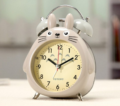 Multfilma Pūce Mēms Digitālais Modinātājs Galda pulkstenis Mīlīgs Totoro Gredzens Zvans Metāla Guļamistabas Kvarca Modinātājs ar nakts gaismu