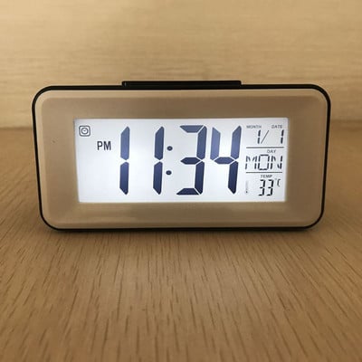 Ceasuri cu alarmă cu LED-uri digitale Ceasuri pentru studenți cu termometru cu amânare săptămânală ceas de masă electronică calendar LCD birou