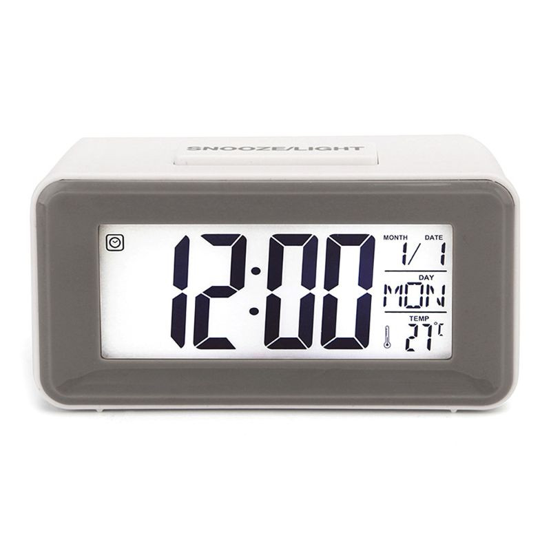 Digitális LED ébresztőórák Diákórák heti szundi hőmérővel Elektronikus asztali naptár LCD íróasztal