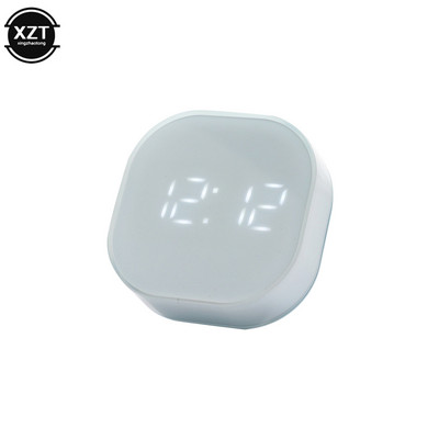 Šviečiantis elektroninis tylus žadintuvas prie lovos Išmanusis temperatūros jutiklis Magnetinis traukos stalinis laikrodis Namų dekoravimas