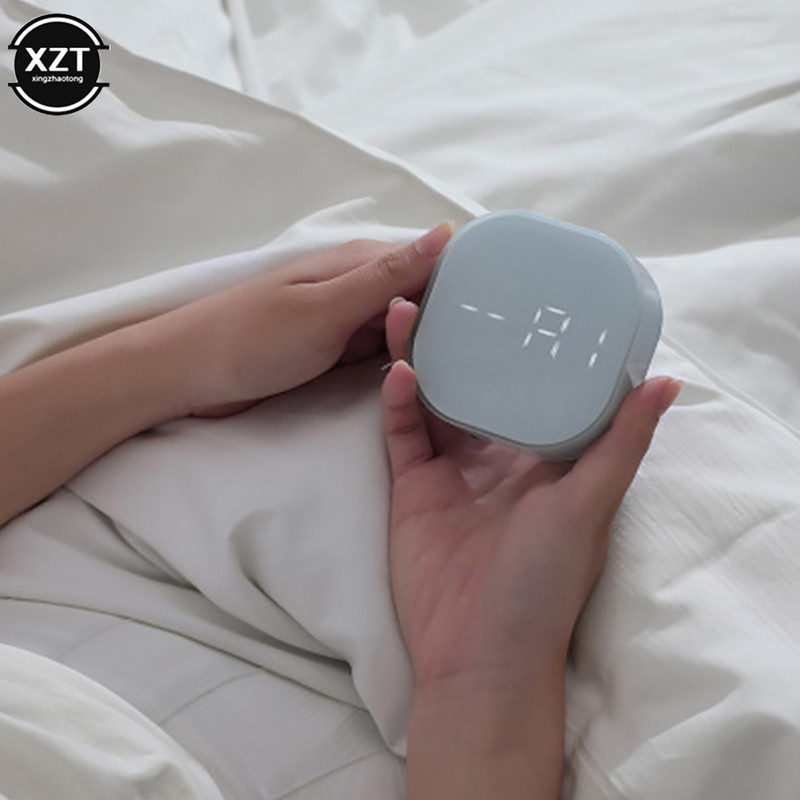 Šviečiantis elektroninis tylus žadintuvas prie lovos Išmanusis temperatūros jutiklis Magnetinis traukos stalinis laikrodis Namų dekoravimas