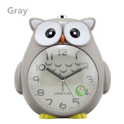 Χαριτωμένη κουκουβάγια Ρολόι ξυπνητήρι Επιτραπέζιο ρολόι Φωτεινή λειτουργία Ξυπνητήρι για παιδιά Φίλοι Δώρα Αθόρυβη κίνηση σκουπίσματος