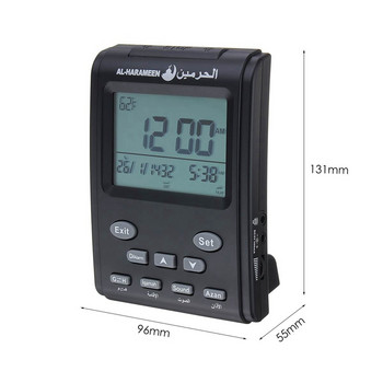 Ψηφιακό Ξυπνητήρι Τζαμί Ισλαμική Μουσουλμανική Προσευχή Times Azan Επιτραπέζιο Ρολόι Ημερολόγιο Ξυπνητήρι Οθόνη LCD Διακόσμηση σπιτιού
