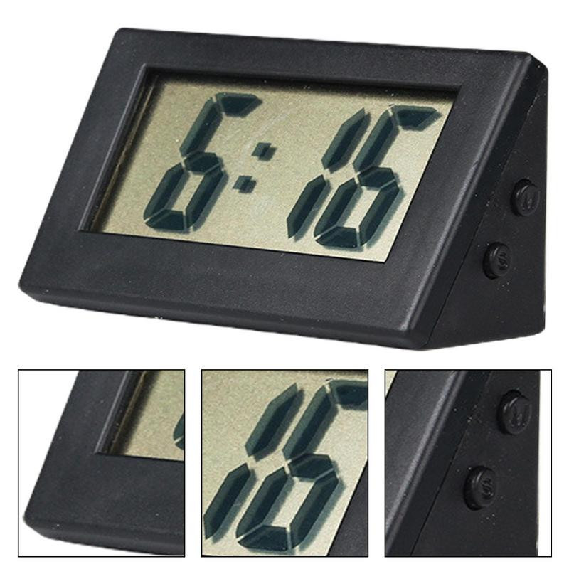 Digitālais pulkstenis mazs bez atzīmēšanas elektriskais modinātājs digitālais klusais pulkstenis Ar baterijām darbināms digitālais pulkstenis ar pogu bateriju biroja galds