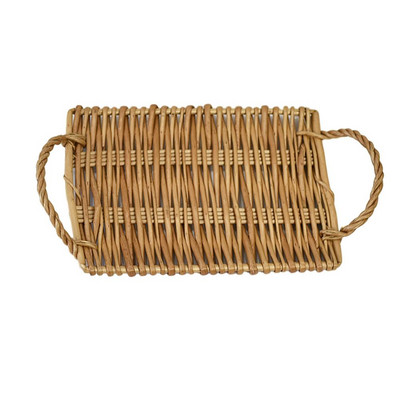 Käsitsi kootud toiduserveerimistelgi korvialus Puuviljakorv Kootud leivakorv Toitlustusalus Leivahoidla korvi hoiurekvisiit