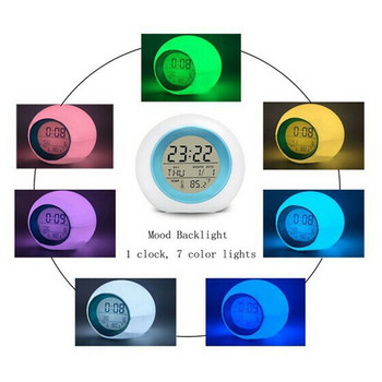 Αλλαγή χρώματος Φως LED Ψηφιακά Ξυπνητήρι Έλεγχος αφής Παιδιά Παιδιά Ξυπνητήρι Θερμόμετρο Φύση Μουσική Δώρα