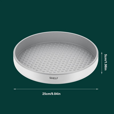 1 gab. Viegls atskaņotājs, daudzfunkcionāls rotējošs garšvielu uzglabāšanas paplāte Izturīgs neslīdošs garšvielu un kosmētikas plaukts mājām