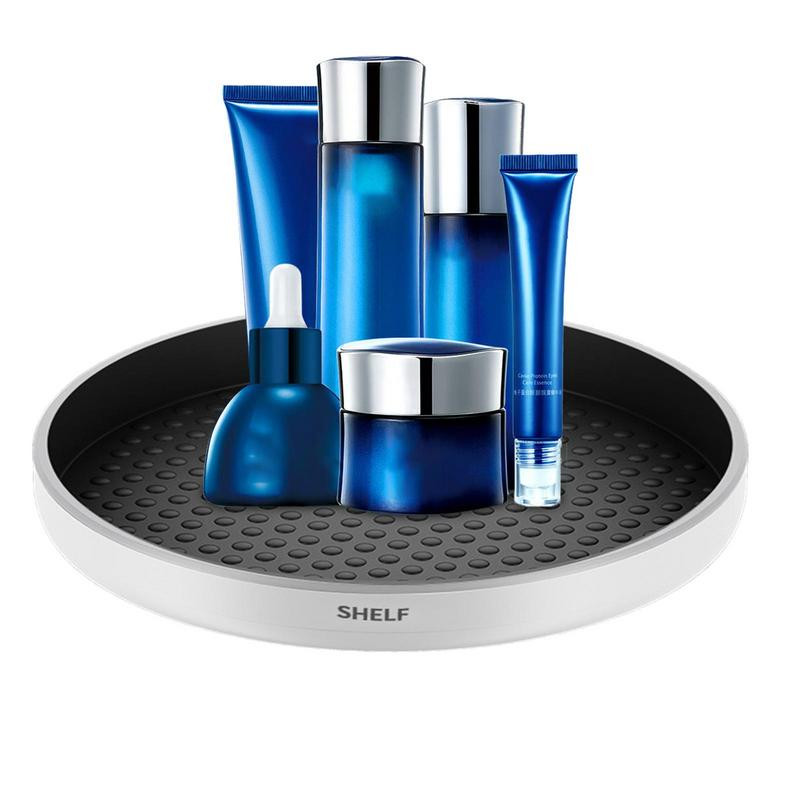 1 gab. Viegls atskaņotājs, daudzfunkcionāls rotējošs garšvielu uzglabāšanas paplāte Izturīgs neslīdošs garšvielu un kosmētikas plaukts mājām