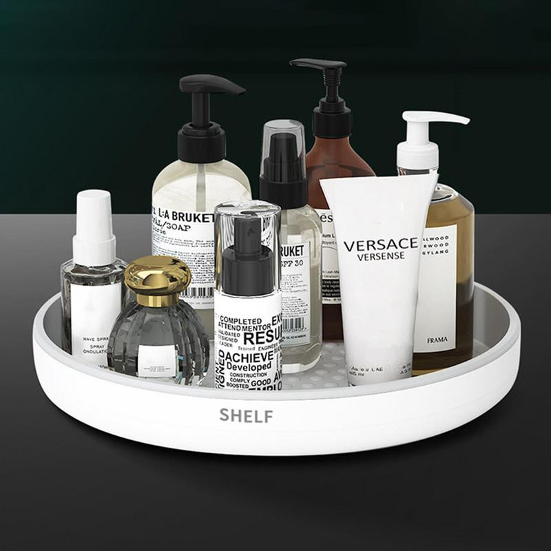 1 gab. Viegls atskaņotājs, daudzfunkcionāls rotējošs garšvielu uzglabāšanas paplāte Izturīgs neslīdošs garšvielu un kosmētikas plaukts mājām