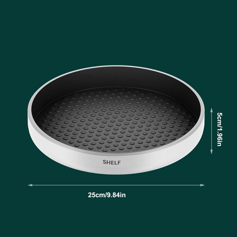 1 gab. Viegls atskaņotājs, daudzfunkcionāls rotējošs garšvielu uzglabāšanas paplāte Izturīgs neslīdošs garšvielu un kosmētikas plaukts mājām