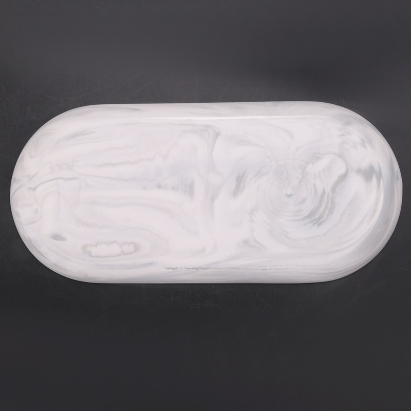 Ziemeļvalstu stila apzeltīts ovāls šķīvis radošs keramikas šķīvis marmorēts rietumu šķīvis uzkodu šķīvis kūkas uzglabāšanas paplāte rotaslietas paplātes dekors