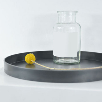 Δίσκος αποθήκευσης επιτραπέζιου υπολογιστή Nordic πλαστικοί στρογγυλοί δίσκοι κοσμημάτων Σαλόνι Τραπέζι κουζίνας Τραπέζι γεύματος Δίσκος σνακ με λαβή Διακόσμηση σπιτιού