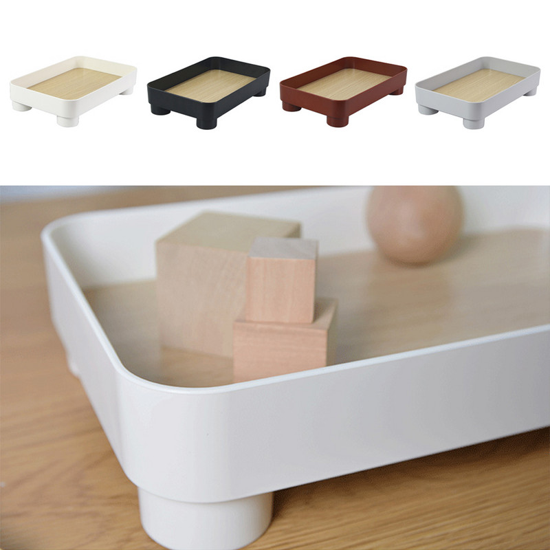 Uzglabāšanas paplāte Atslēgu plāksnīšu konteineri Vienkārša stila mazo priekšmetu konteineri Galda un dažādi piederumi Organizatora konteineri balti