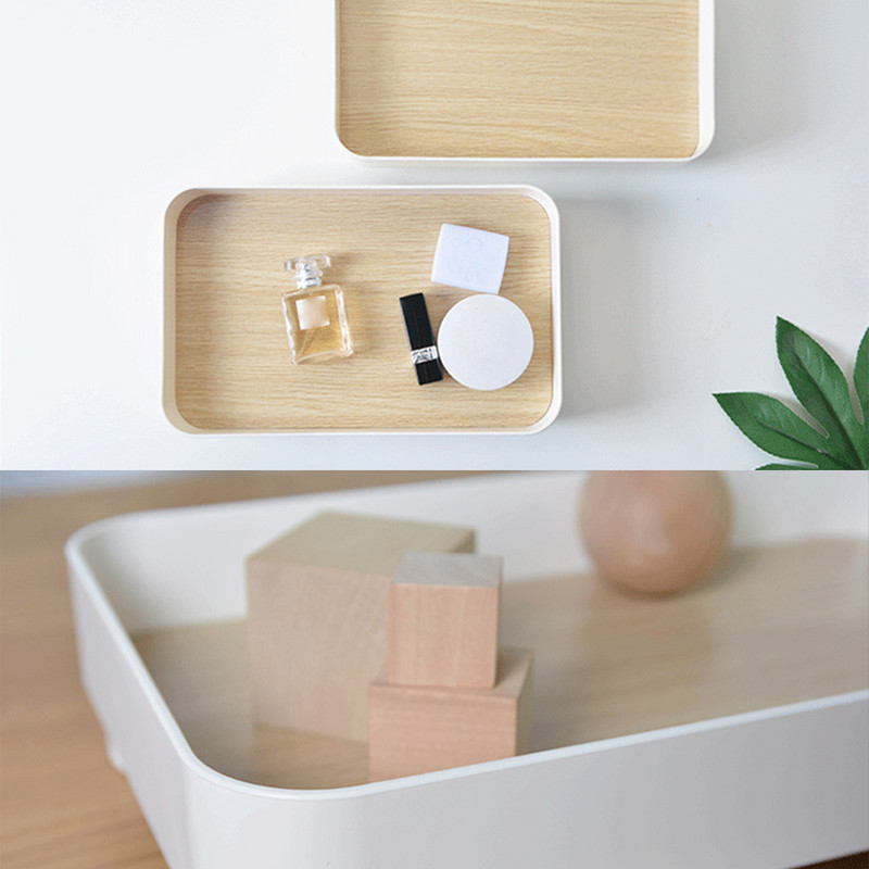 Uzglabāšanas paplāte Atslēgu plāksnīšu konteineri Vienkārša stila mazo priekšmetu konteineri Galda un dažādi piederumi Organizatora konteineri balti