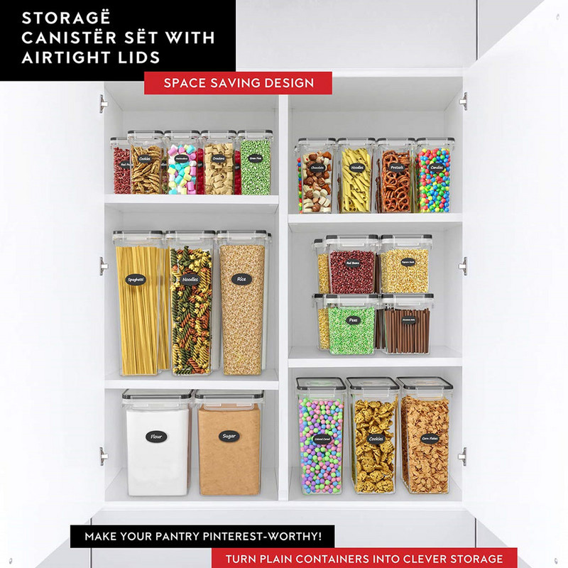 Posude za žitarice od 1 komada, dozator, hermetički zatvorena smočnica bez BPA-a za šećer, brašno, konzerva za hranu