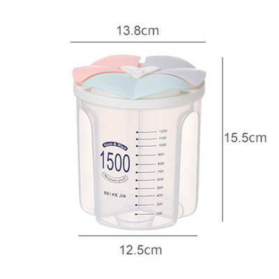 Virtuves uzglabāšanas kaste graudu makaronu aizzīmogotām burciņām Plastmasas pārtikas uzglabāšanas trauks Caurspīdīgas kannas Mitrumaizturīgs ledusskapja organizators