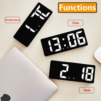Επιτραπέζιο ψηφιακό ξυπνητήρι Reloj Despertador Led ρολόγια μεγάλου αριθμού Ηλεκτρονικό ρολόι με οπίσθιο φωτισμό Διακόσμηση σπιτιού