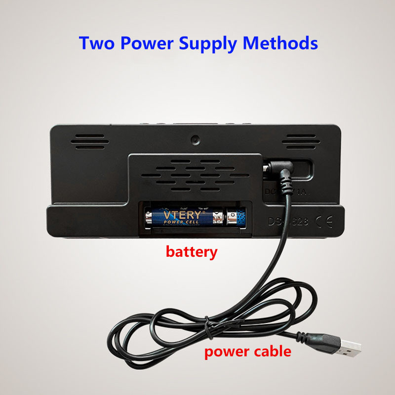 Stalinio kompiuterio skaitmeninis žadintuvas Reloj Despertador LED laikrodžiai Didelio skaičiaus elektroninio laikrodžio foninis apšvietimas Namų dekoravimas