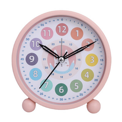 Analóg Csendes éjszakai fénnyel Könnyen leolvasható Diákasztal gyerekeknek ébresztőóra Otthoni dekoráció Éjjeli elemmel működő, aranyos rajzfilm gyerekeknek