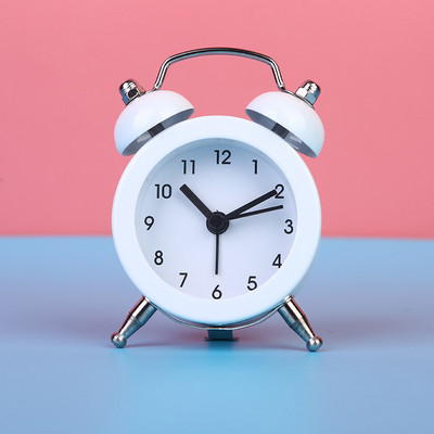 Jauks mini metāla apaļais modinātājs rakstāmgalds elektroniskais digitālais pulkstenis guļamistaba viesistabas modinātājs radošs mājas dekors