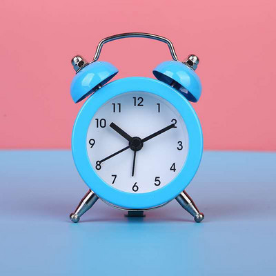 Jauks mini metāla apaļais modinātājs rakstāmgalds elektroniskais digitālais pulkstenis guļamistaba viesistabas modinātājs radošs mājas dekors
