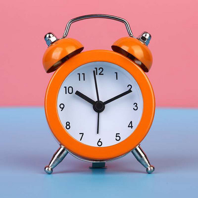 Jauks mini metāla apaļais modinātājs rakstāmgalds elektroniskais digitālais pulkstenis guļamistaba viesistabas modinātājs radošs mājas dekors