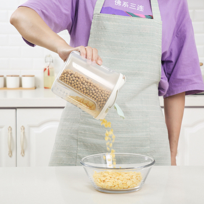 Αεροστεγές κουτί αποθήκευσης Δεξαμενή αποθήκευσης σιτηρών Σπίτι Κουζίνα Δοχείο τροφίμων ξηρά τρόφιμα Μπουκάλι αποθήκευσης πολλαπλών διαμερισμάτων