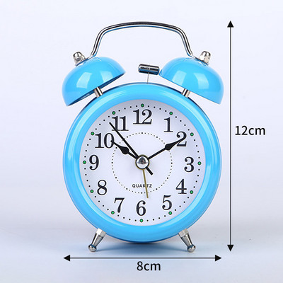 3 inčni metalni budilnik Stolni mali budilnik Mute pokret s noćnim svjetlom Dječji studentski budilnik Dekoracija doma