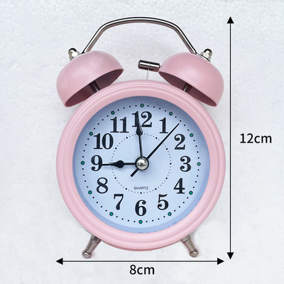 3 inčni metalni budilnik Stolni mali budilnik Mute pokret s noćnim svjetlom Dječji studentski budilnik Dekoracija doma