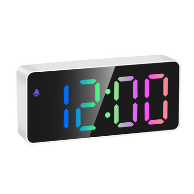 Atmintis Baterija Stačiakampis Skaitmeninis žadintuvas su USB maitinamas LED ekranas Miegamojo data Temperatūra Daugiafunkcis veidrodinis ekranas