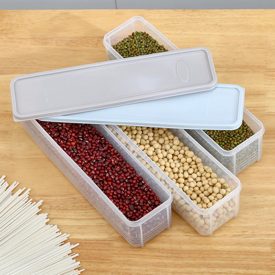 Кухненски контейнер за спагети с юфка Домакинска кутия за съхранение на зърнени храни с капак Кухненски контейнер за храна