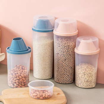 Запечатващ контейнер Класически удобен буркан за съхранение на зърнени закуски Без мирис Буркан за съхранение Универсална зърнена храна Кухненски консумативи