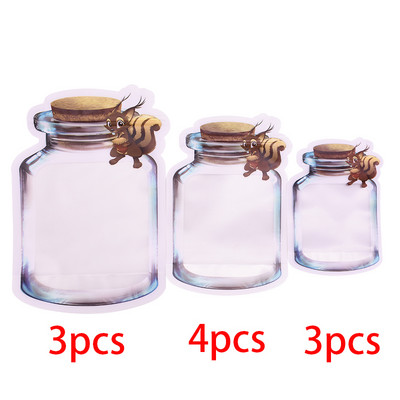 Екологично чиста преносима чанта за буркани Mason Пластмасов кухненски органайзер и кутия за контейнери за съхранение Bolsa De Plastico Rangement Чанти с цип