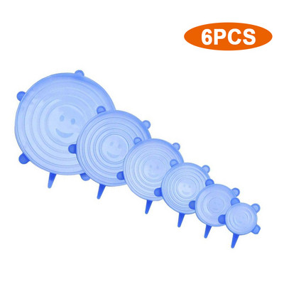 Silikoniniai tamprūs dangteliai – daugkartiniai patvarūs maisto saugojimo dangteliai dubenims ir maisto indams Silikoniniai maisto dangteliai, tinkami naudoti mikrobangų krosnelėje