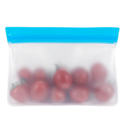 Daugkartinis silikoninis maisto laikymo maišelis be BPA, daugkartinis šviežias konservavimas, ekologiškas vandeniui atsparus silikoninis savaime užsisandarantis maisto maišelis