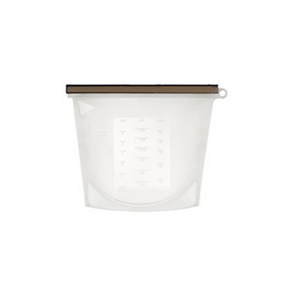 Silikoninis maisto konservavimo maišelis Daugkartiniai hermetiški sandarūs maišeliai daržovių skystiems užkandžiams mėsos kaitinimo mikrobangų krosnelėje įrankiai 500/1000ml