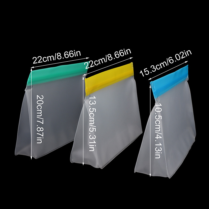 1vnt PEVA maisto maišelis, stovimas maišelis Maisto saugojimas Neperšlampamas užtrauktuku užsegamas maišelis Daugkartinis virtuvės vaisių ir daržovių šviežių uždaromas maišelis