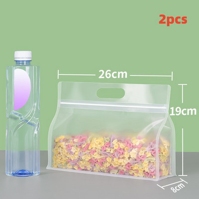 PET maisto maišeliai Daugkartiniai šaldyti stovintys maisto laikymo maišeliai Neperšlampami virtuvės organizatoriai Švieži uždari maišeliai tinka visoms rūšims