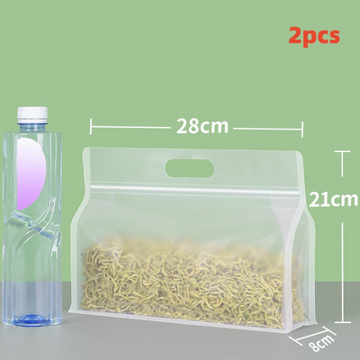 PET maisto maišeliai Daugkartiniai šaldyti stovintys maisto laikymo maišeliai Neperšlampami virtuvės organizatoriai Švieži uždari maišeliai tinka visoms rūšims