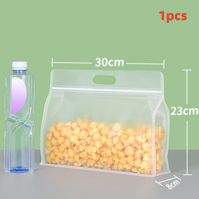 PET maisto maišeliai Daugkartiniai šaldyti stovintys maisto laikymo maišeliai Neperšlampami virtuvės organizatoriai Švieži uždari maišeliai tinka visoms rūšims