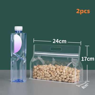 ПЕТ торбички за храна Многократно замразени торбички за съхранение на храна Непропусклив Кухненски органайзер Свежите затворени торбички са подходящи за всякакъв вид