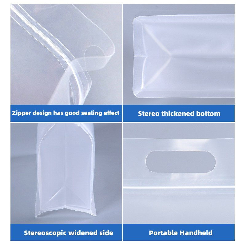 PET maisto maišeliai Daugkartiniai šaldyti stovintys maisto laikymo maišeliai Neperšlampami virtuvės organizatoriai Švieži uždari maišeliai tinka visoms rūšims