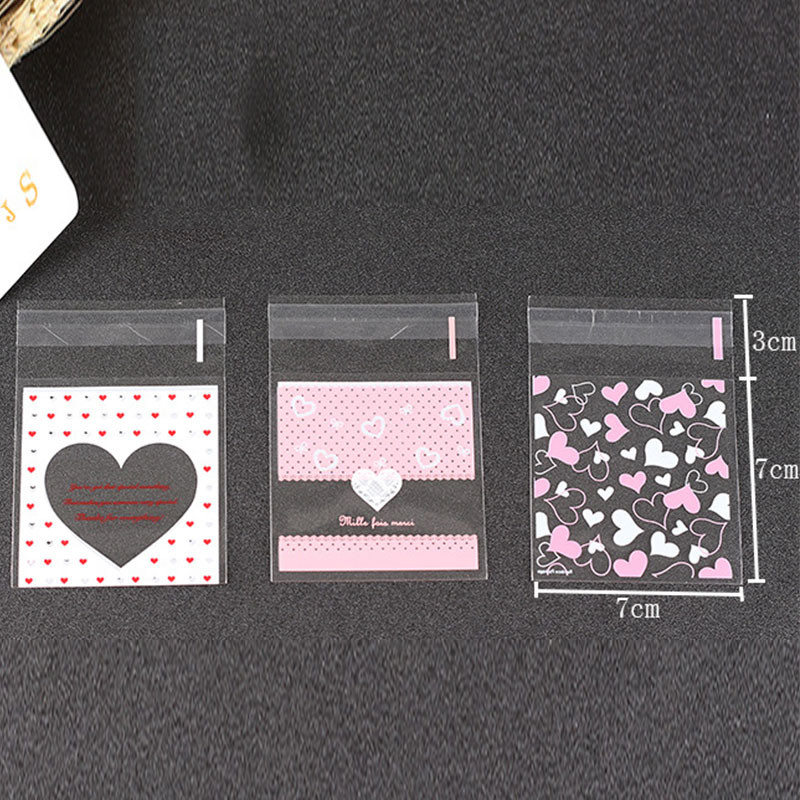 100 vnt. plastikiniai maišeliai ačiū sausainių ir saldainių maišelis, lipnus vestuvių gimtadienio vakarėliui, dovanų maišelis, sausainių kepimo pakavimo maišelis