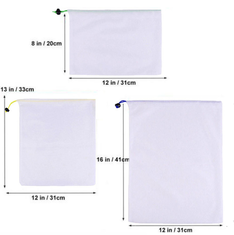 Ekologiški daugkartinio naudojimo tinkliniai gaminių maišeliai, aukščiausios kokybės dvigubai susiuvami tvirti pirkiniai, vaisių ir daržovių tinklinis maišelis 2