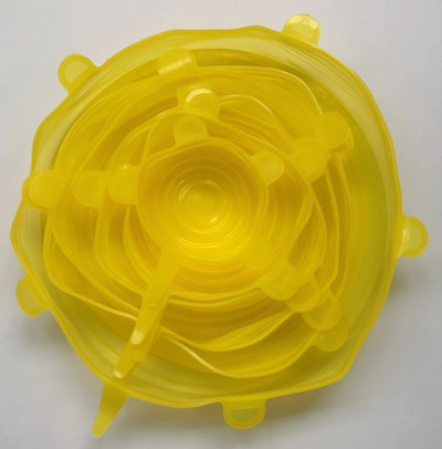 6 бр. Силиконови капаци Адаптивни силиконови капаци Силиконови капачки за храна Универсални съдове Разтегателни капаци за консерви Кухненски аксесоари